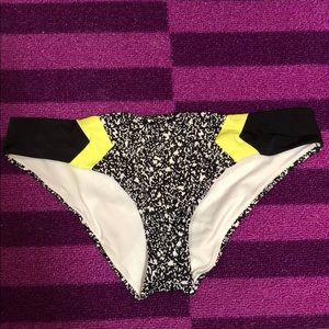 PINK Black & White Bikini Bottom